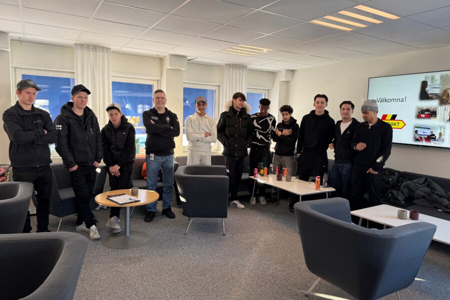 Elever från Transportgymnasiet